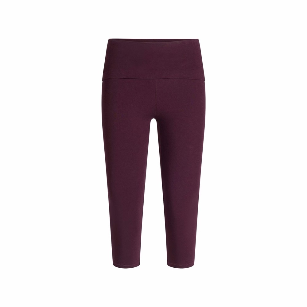 NWT Skims Cotton Jersey Foldover Capri XS